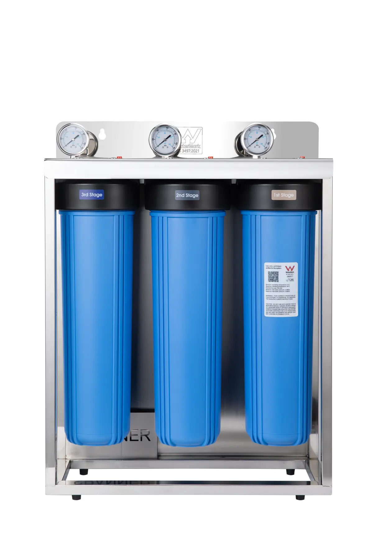 Open Surfmist AQUAOZZY cabinet with the centre cartridge highlighted